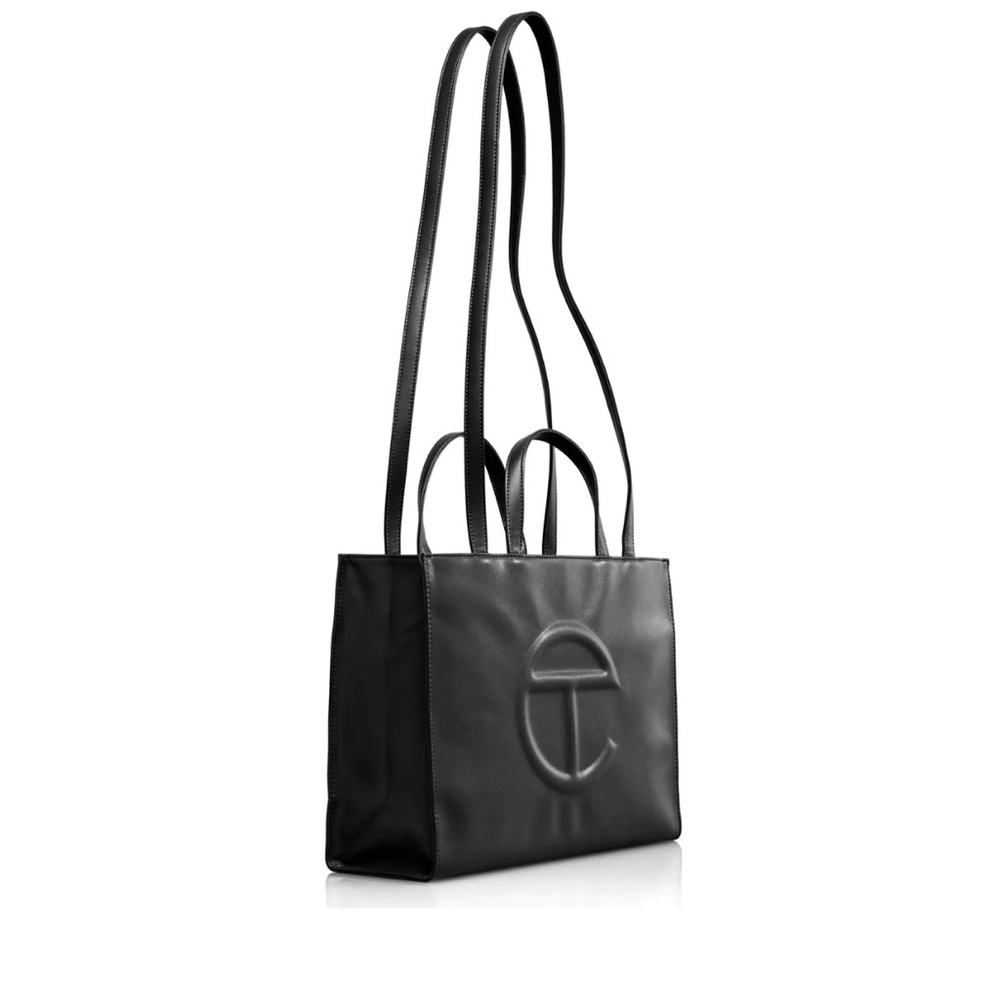 Telfar - Medium Black Shopping Bag Authentic & Iconic View 2